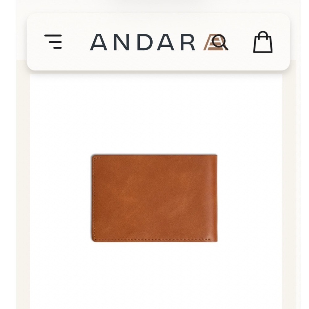 Andar The Ambassador Wallet Mens OS Camel Tan Good RFID Leather Bifold